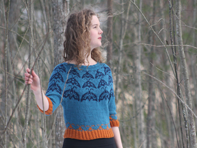 Butterfly time-knitting pattern, print