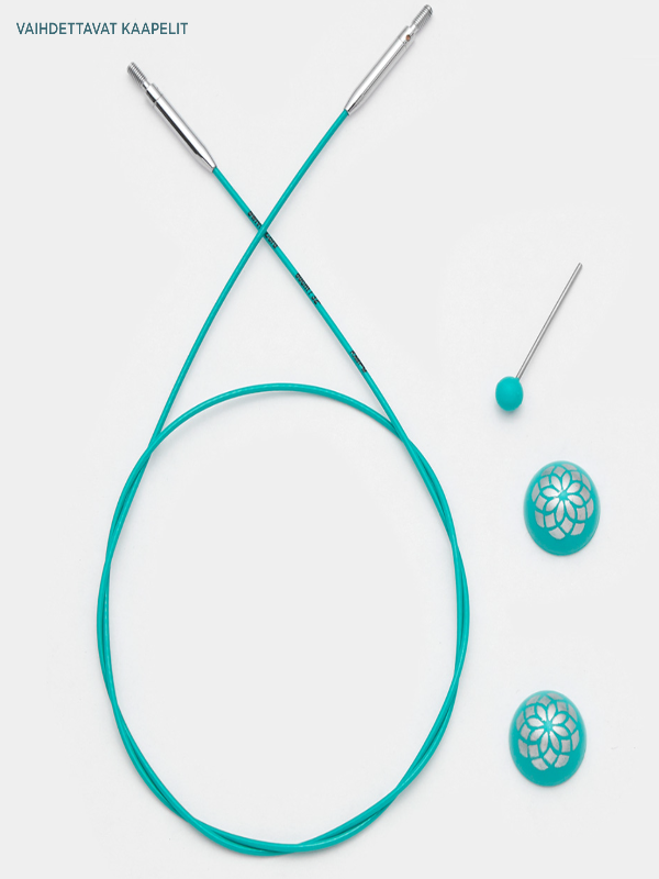 KnitPro Mindful Swivel Steel cable 
